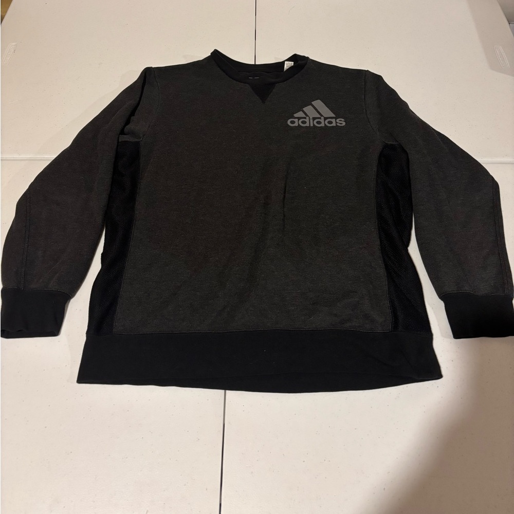 Adidas Prime Black Crewneck Pullover Athletic Sweatshirt Men’s Size L